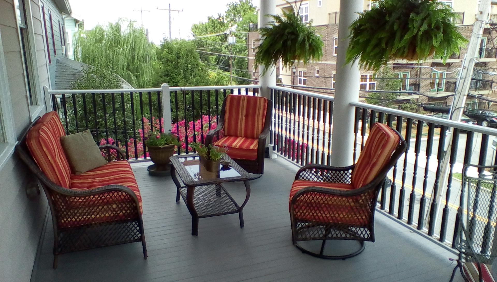 Porch area at the Haynes Bed and Breakfast