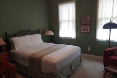 Green guest room at Haynes Bed and Breakfast