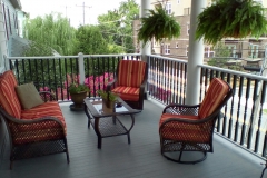 Porch area at the Haynes Bed and Breakfast